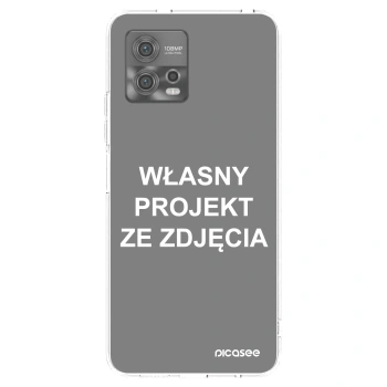 Picasee silikonowe przeźroczyste etui na Motorola Moto G72 - Własny projekt ze zdjęcia
