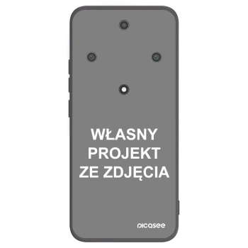 Picasee silikonowe czarne etui na Honor Magic5 Lite 5G - Własny projekt ze zdjęcia