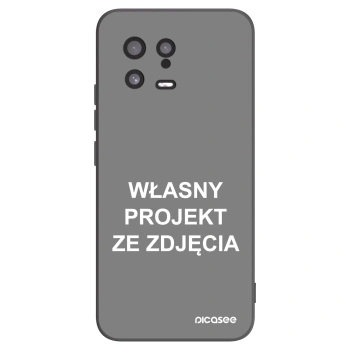 Picasee silikonowe czarne etui na Xiaomi 13 - Własny projekt ze zdjęcia
