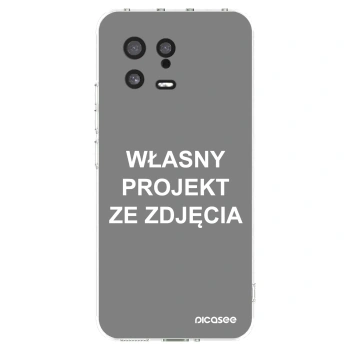 Picasee silikonowe przeźroczyste etui na Xiaomi 13 - Własny projekt ze zdjęcia