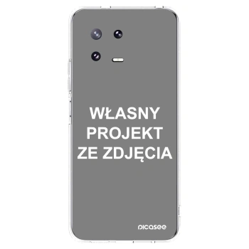 Picasee silikonowe przeźroczyste etui na Xiaomi 13 Pro - Własny projekt ze zdjęcia