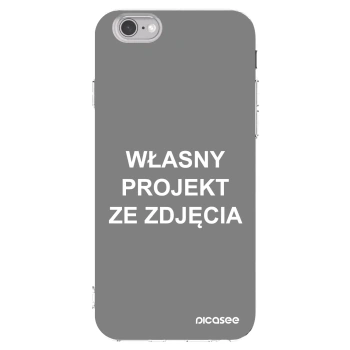 Picasee silikonowe przeźroczyste etui na Apple iPhone 6/6S - Własny projekt ze zdjęcia