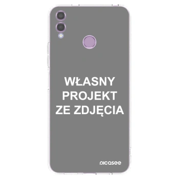 Picasee silikonowe przeźroczyste etui na Honor 8X - Własny projekt ze zdjęcia