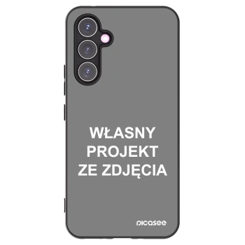 Picasee silikonowe czarne etui na Samsung Galaxy A54 5G A546B - Własny projekt ze zdjęcia