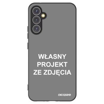 Picasee silikonowe czarne etui na Samsung Galaxy A34 5G A346B - Własny projekt ze zdjęcia