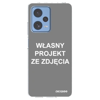 Picasee silikonowe przeźroczyste etui na Xiaomi Redmi Note 12 Pro 5G - Własny projekt ze zdjęcia