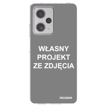 Picasee silikonowe przeźroczyste etui na Xiaomi Redmi Note 12 Pro+ 5G - Własny projekt ze zdjęcia