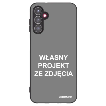 Picasee silikonowe czarne etui na Samsung Galaxy A14 5G A146P - Własny projekt ze zdjęcia