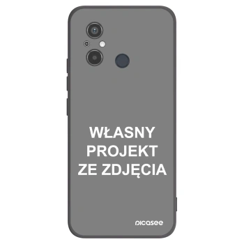 Picasee silikonowe czarne etui na Xiaomi Redmi 12C - Własny projekt ze zdjęcia