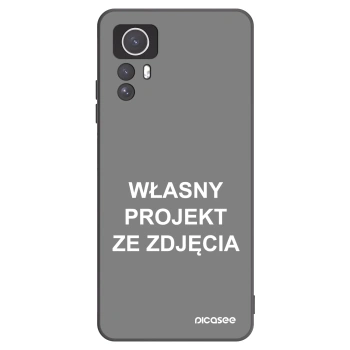 Picasee silikonowe czarne etui na Xiaomi Redmi Note 12S - Własny projekt ze zdjęcia