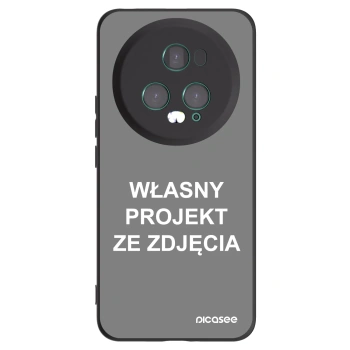 Picasee silikonowe czarne etui na Honor Magic5 Pro - Własny projekt ze zdjęcia