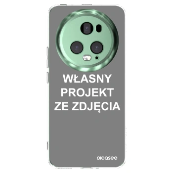 Picasee silikonowe przeźroczyste etui na Honor Magic5 Pro - Własny projekt ze zdjęcia