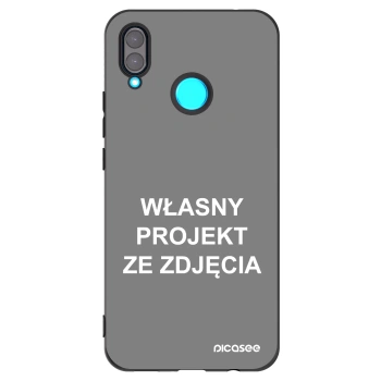 Picasee silikonowe czarne etui na Huawei Nova 3 - Własny projekt ze zdjęcia