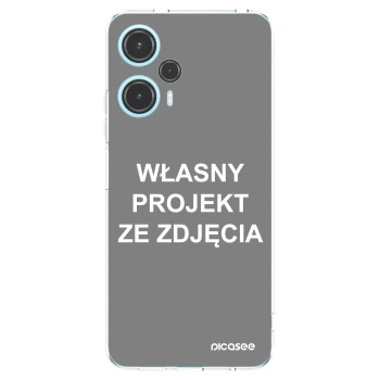 Picasee silikonowe przeźroczyste etui na Xiaomi Poco F5 - Własny projekt ze zdjęcia
