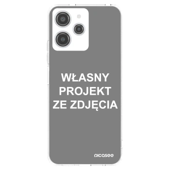 Picasee silikonowe przeźroczyste etui na Xiaomi Redmi 12 4G - Własny projekt ze zdjęcia