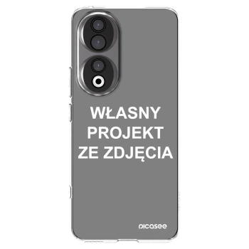 Picasee silikonowe przeźroczyste etui na Honor 90 5G - Własny projekt ze zdjęcia