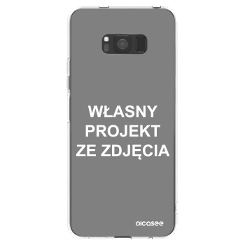 Picasee silikonowe przeźroczyste etui na Samsung Galaxy S8 G950F - Własny projekt ze zdjęcia