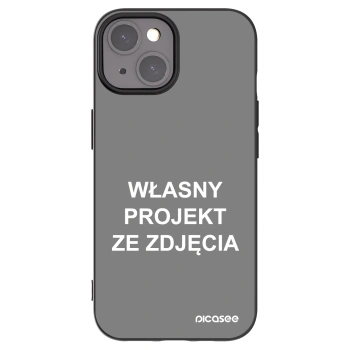 Picasee silikonowe czarne etui na Apple iPhone 15 - Własny projekt ze zdjęcia