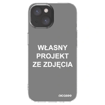 Picasee silikonowe przeźroczyste etui na Apple iPhone 15 - Własny projekt ze zdjęcia