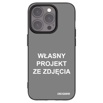 Picasee silikonowe czarne etui na Apple iPhone 15 Pro - Własny projekt ze zdjęcia