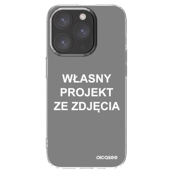 Picasee silikonowe przeźroczyste etui na Apple iPhone 15 Pro - Własny projekt ze zdjęcia
