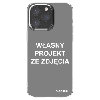 Picasee silikonowe przeźroczyste etui na Apple iPhone 15 Pro Max - Własny projekt ze zdjęcia