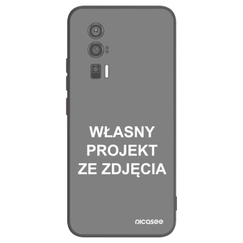 Picasee silikonowe czarne etui na Xiaomi Poco F5 Pro 5G - Własny projekt ze zdjęcia
