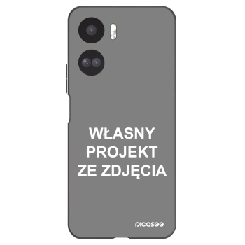 Picasee silikonowe czarne etui na Honor 90 Lite 5G - Własny projekt ze zdjęcia
