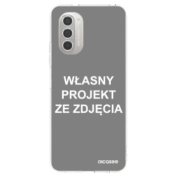 Picasee silikonowe przeźroczyste etui na Motorola Moto G51 - Własny projekt ze zdjęcia
