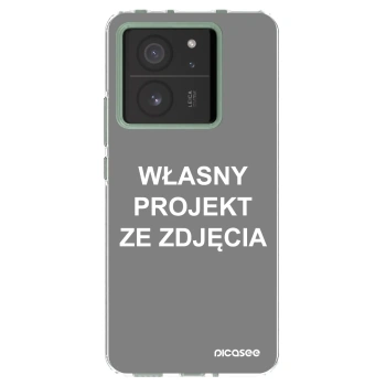 Picasee silikonowe przeźroczyste etui na Xiaomi 13T - Własny projekt ze zdjęcia
