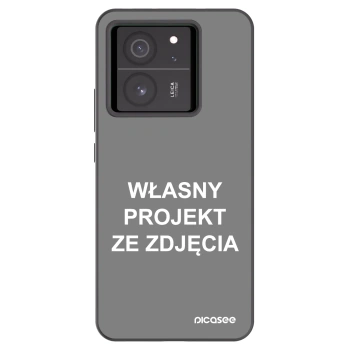 Picasee silikonowe czarne etui na Xiaomi 13T Pro - Własny projekt ze zdjęcia
