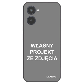Picasee silikonowe czarne etui na Realme 10 4G - Własny projekt ze zdjęcia