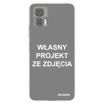 Picasee silikonowe przeźroczyste etui na Motorola Edge 30 Neo - Własny projekt ze zdjęcia