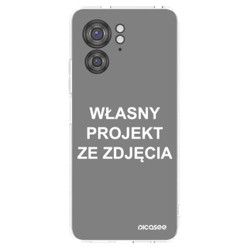Picasee silikonowe przeźroczyste etui na Motorola Edge 40 - Własny projekt ze zdjęcia