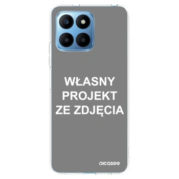 Picasee silikonowe przeźroczyste etui na Honor 70 Lite - Własny projekt ze zdjęcia