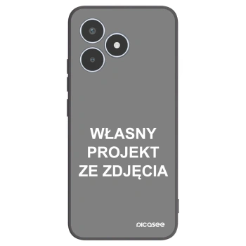 Picasee silikonowe czarne etui na Realme C53 - Własny projekt ze zdjęcia