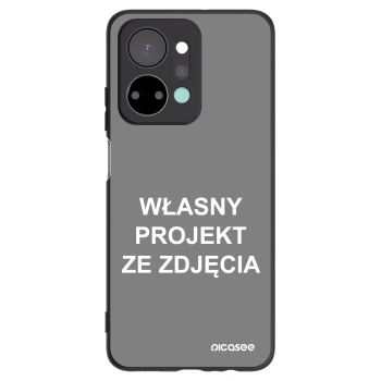 Picasee silikonowe czarne etui na Honor X7a - Własny projekt ze zdjęcia