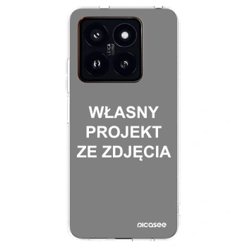 Picasee silikonowe przeźroczyste etui na Xiaomi 14 Pro - Własny projekt ze zdjęcia