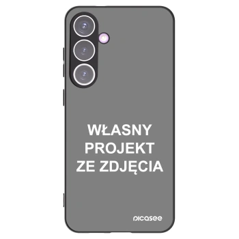 Picasee silikonowe czarne etui na Samsung Galaxy S24+ S926B 5G - Własny projekt ze zdjęcia
