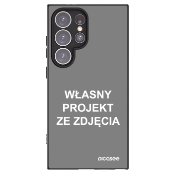 Picasee silikonowe czarne etui na Samsung Galaxy S24 Ultra S928B 5G - Własny projekt ze zdjęcia