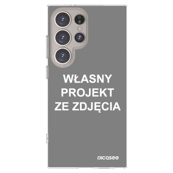 Picasee silikonowe przeźroczyste etui na Samsung Galaxy S24 Ultra S928B 5G - Własny projekt ze zdjęcia