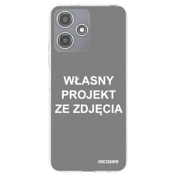 Picasee silikonowe przeźroczyste etui na Xiaomi Redmi 12 5G - Własny projekt ze zdjęcia