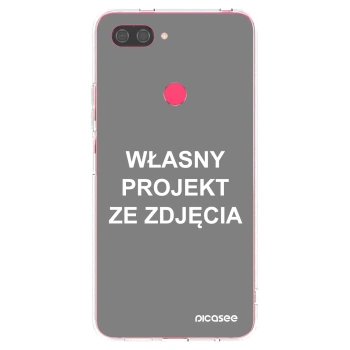 Picasee silikonowe przeźroczyste etui na Xiaomi Mi 8 Lite - Własny projekt ze zdjęcia