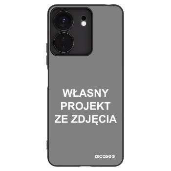 Picasee silikonowe czarne etui na Xiaomi Redmi 13C 4G - Własny projekt ze zdjęcia