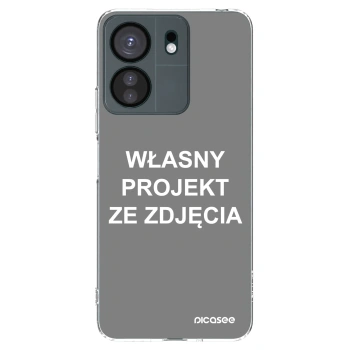 Picasee silikonowe przeźroczyste etui na Xiaomi Redmi 13C 4G - Własny projekt ze zdjęcia