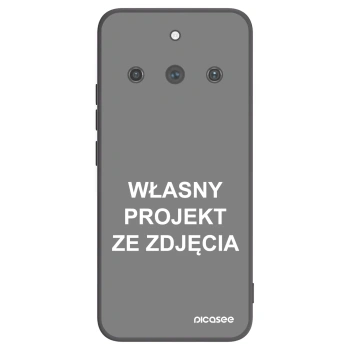 Picasee silikonowe czarne etui na Realme 11 Pro+ - Własny projekt ze zdjęcia