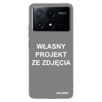 Picasee silikonowe przeźroczyste etui na Xiaomi Poco X6 Pro - Własny projekt ze zdjęcia