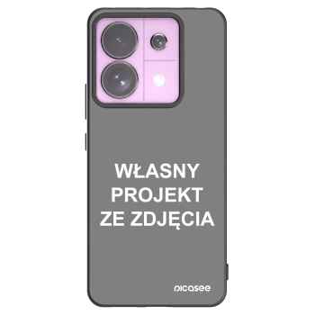 Picasee silikonowe czarne etui na Xiaomi Redmi Note 13 Pro 5G - Własny projekt ze zdjęcia