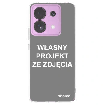 Picasee silikonowe przeźroczyste etui na Xiaomi Redmi Note 13 Pro 5G - Własny projekt ze zdjęcia