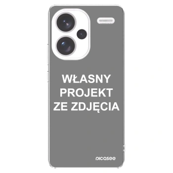 Picasee silikonowe przeźroczyste etui na Xiaomi Redmi Note 13 Pro+ 5G - Własny projekt ze zdjęcia
